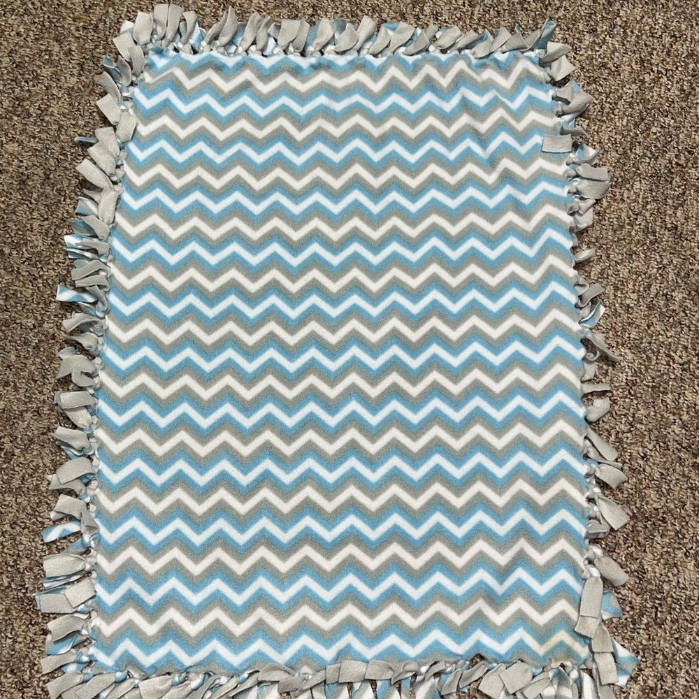 Boys, girls, toddler crib blanket throw Chevron Patterned Baby Blanket